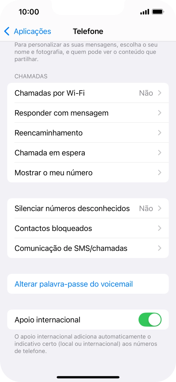 Prima Mostrar o meu número.