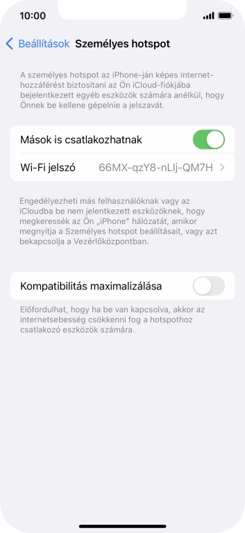 Húzd az ujjad felfelé a kijelző aljáról, hogy visszatérj a kezdőképernyőhöz.