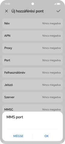 Írd be azt, hogy 8080, és válaszd az OK lehetőséget.