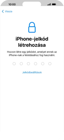 Válaszd a Jelkódbeállítások lehetőséget.