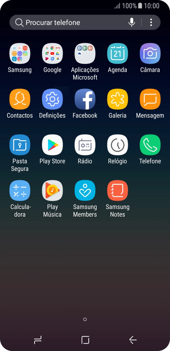 Prima Galeria e vá até à pasta pretendida.