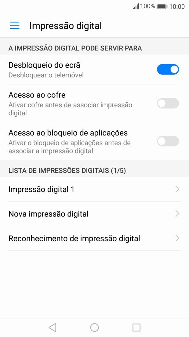 Prima a tecla de início para voltar ao ecrã inicial.