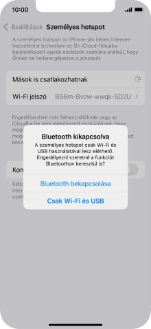 Amennyiben be van kapcsolva a Wi-Fi, válaszd a Csak Wi-Fi és USB lehetőséget.