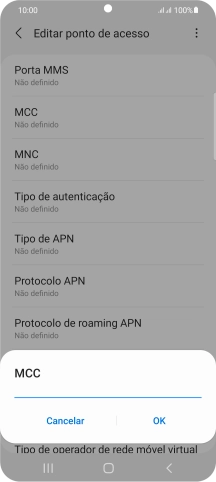 Introduza 268 e prima OK.