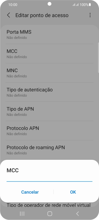 Introduza 268 e prima OK.