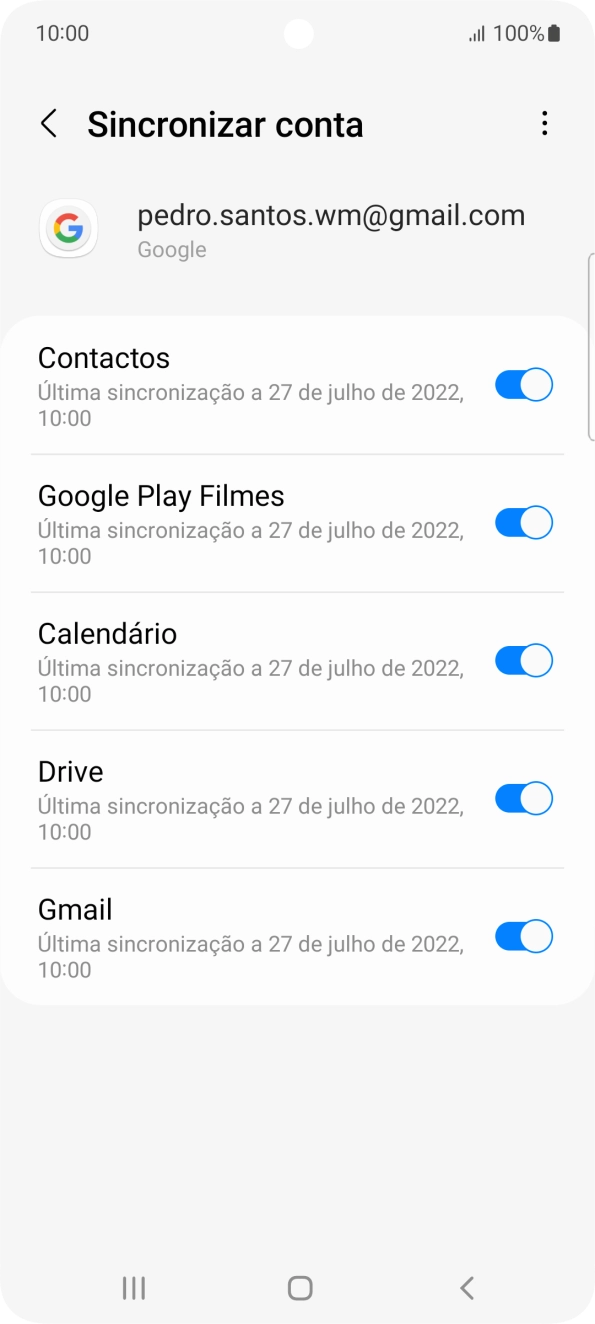 Prima a tecla de início para terminar e voltar ao ecrã inicial.