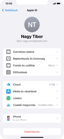 Húzd az ujjad felfelé a kijelző aljáról, hogy visszatérj a kezdőképernyőhöz.