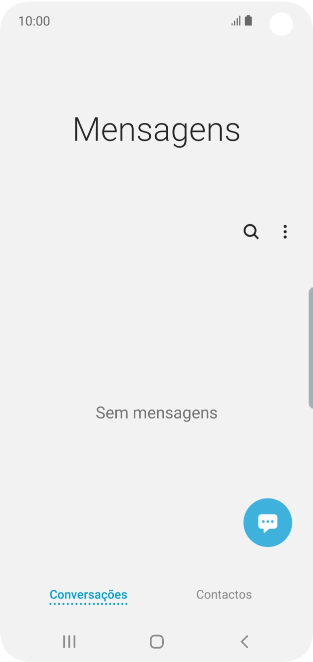 Prima o ícone de nova mensagem.