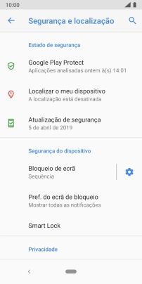 Prima Bloqueio de ecrã.