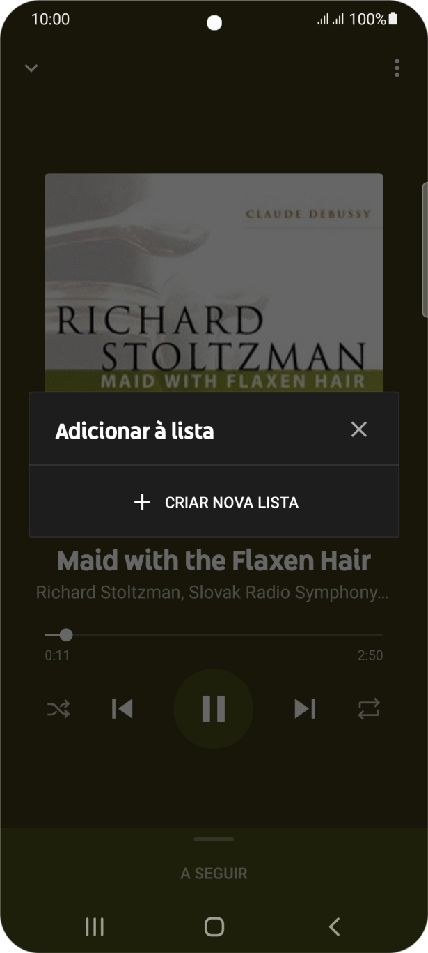 Prima CRIAR NOVA LISTA.