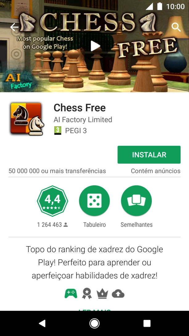 Prima INSTALAR e siga as instruções no ecrã para instalar a app.