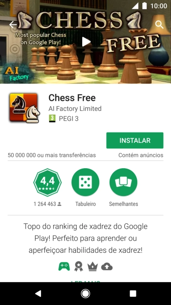 Prima INSTALAR e siga as instruções no ecrã para instalar a app.