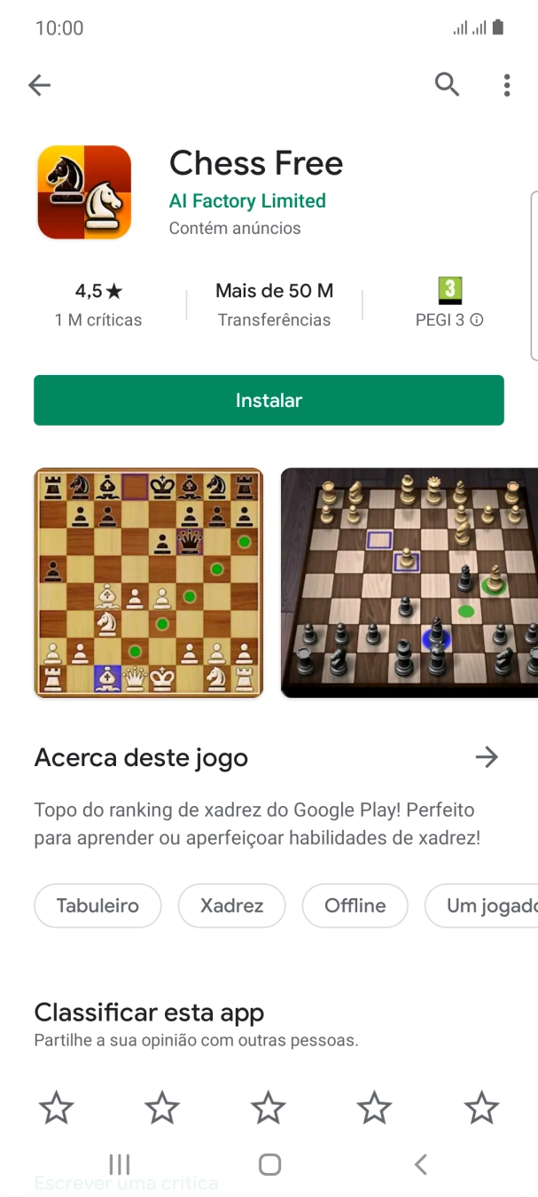 Prima Instalar e siga as indicações no ecrã para instalar a app.