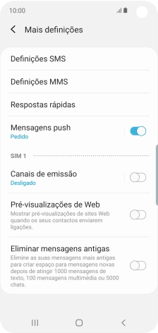 Prima Definições SMS.