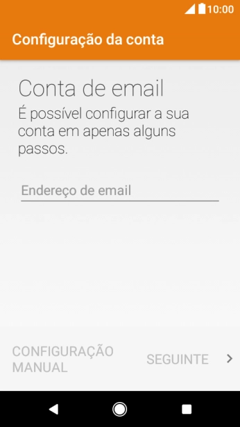Prima Endereço de email e introduza o seu endereço de e-mail Vodafone.