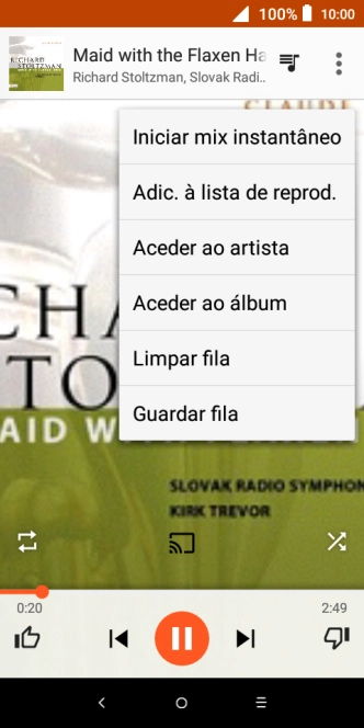 Prima Adic. à lista de reprod..
