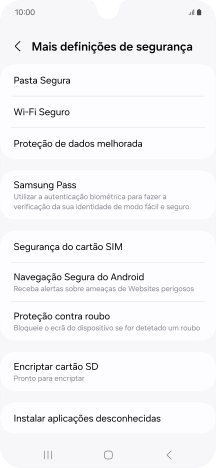 Prima Segurança do cartão SIM.