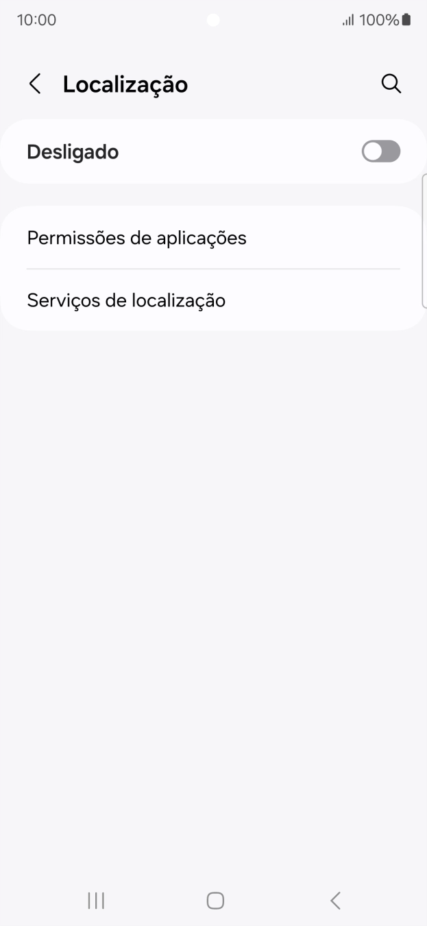 Prima o indicador para ativar ou desativar a função.