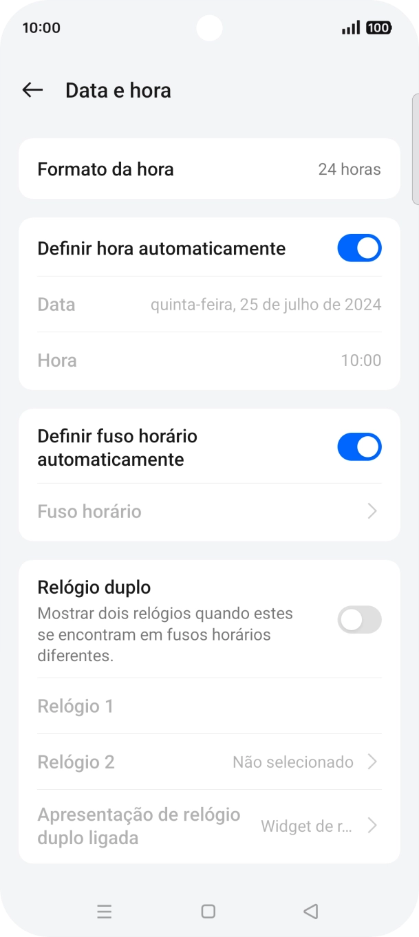 Prima a tecla de início para terminar e voltar ao ecrã inicial.