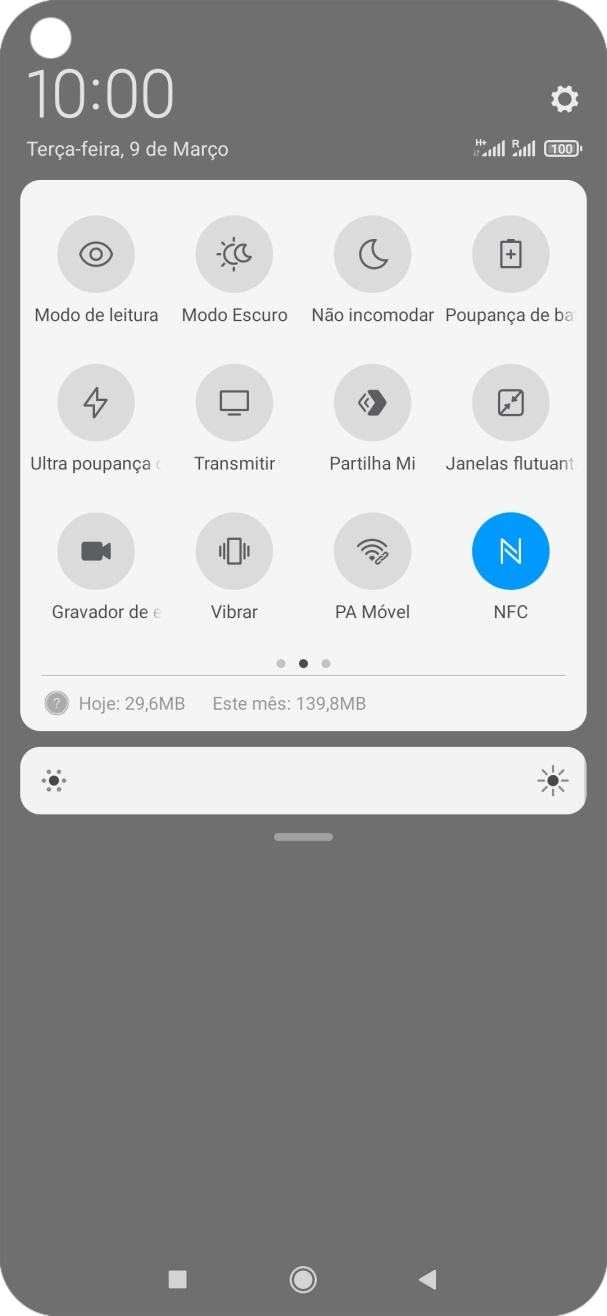 Prima Poupança de bateria para ativar a função.