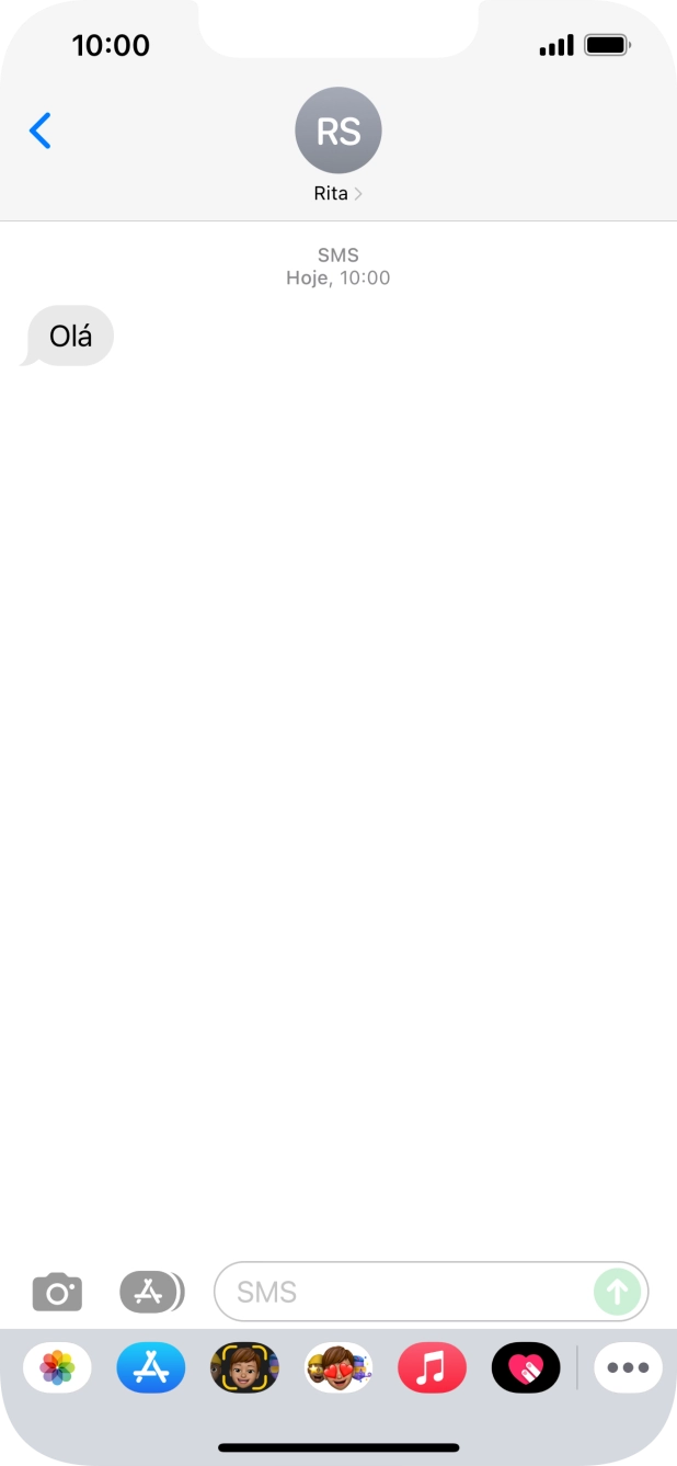 Para voltar ao ecrã inicial, deslize o dedo de baixo para cima a partir da base do ecrã.