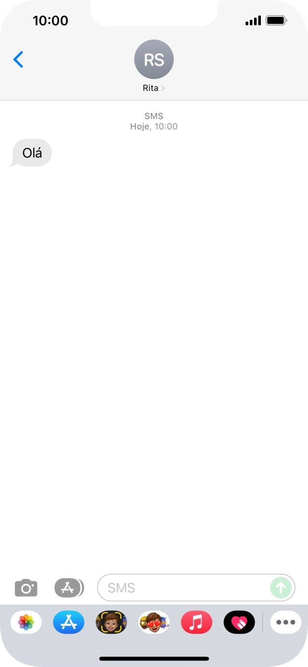 Para voltar ao ecrã inicial, deslize o dedo de baixo para cima a partir da base do ecrã.