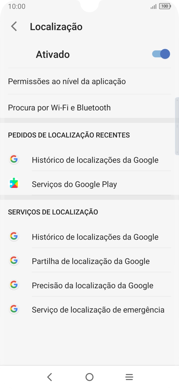 Prima Permissões ao nível da aplicação.