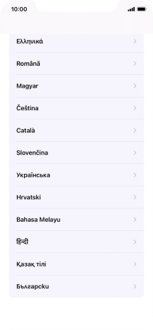 Válaszd ki a kívánt nyelvet.