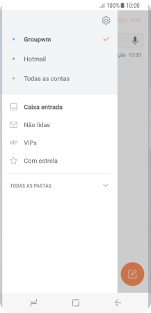 Prima o ícone de definições.