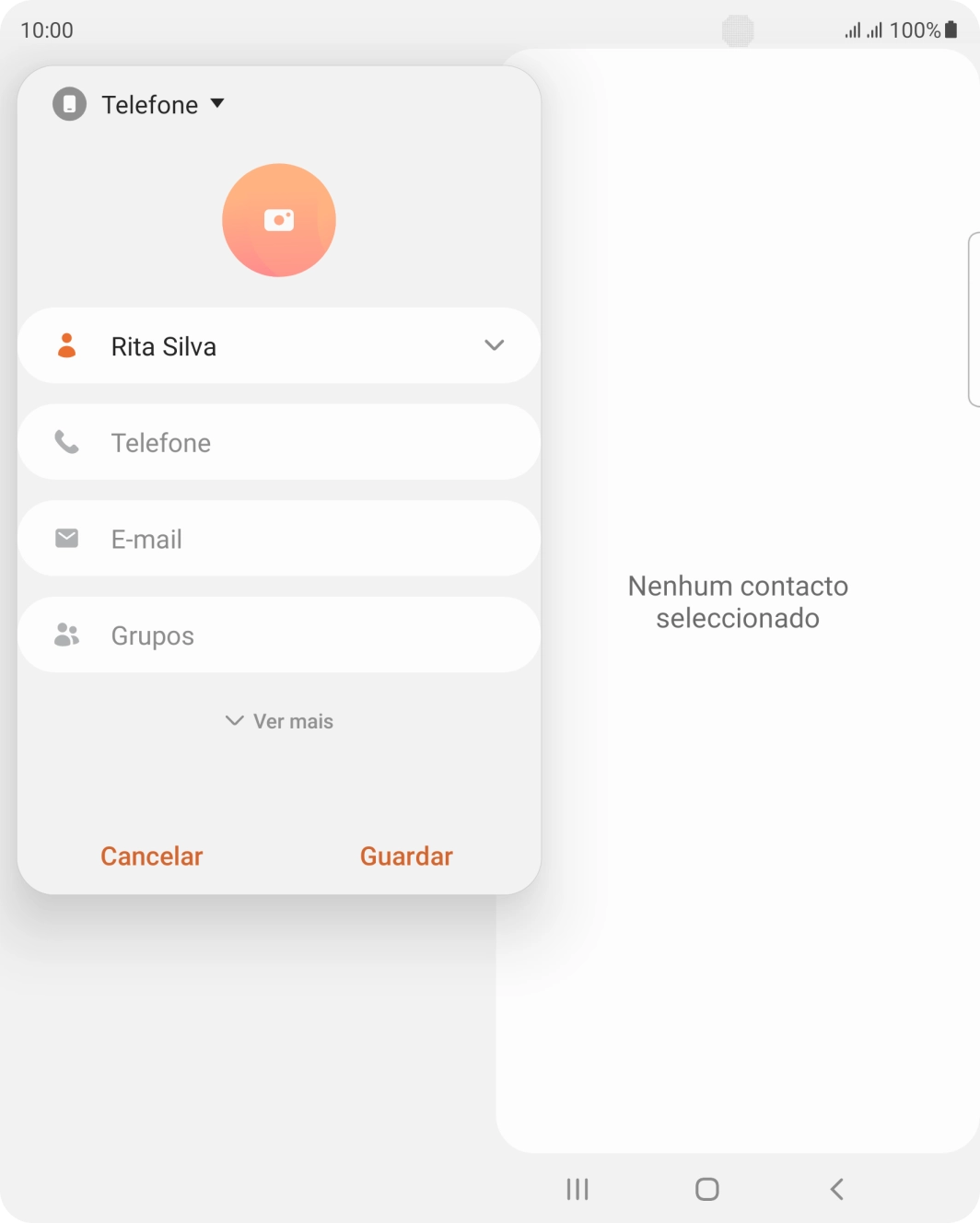 Prima Telefone e introduza o número de telefone pretendido.