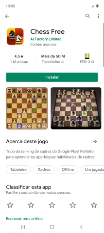 Prima a tecla de início para terminar e voltar ao ecrã inicial.