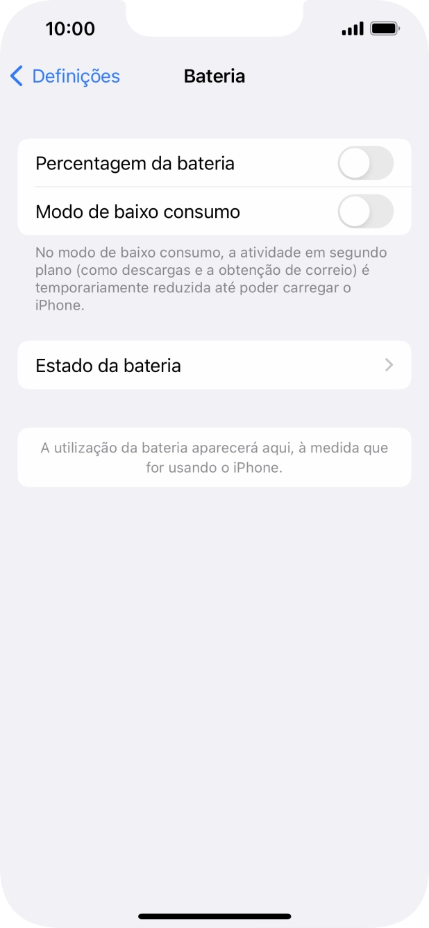 Prima Estado da bateria.