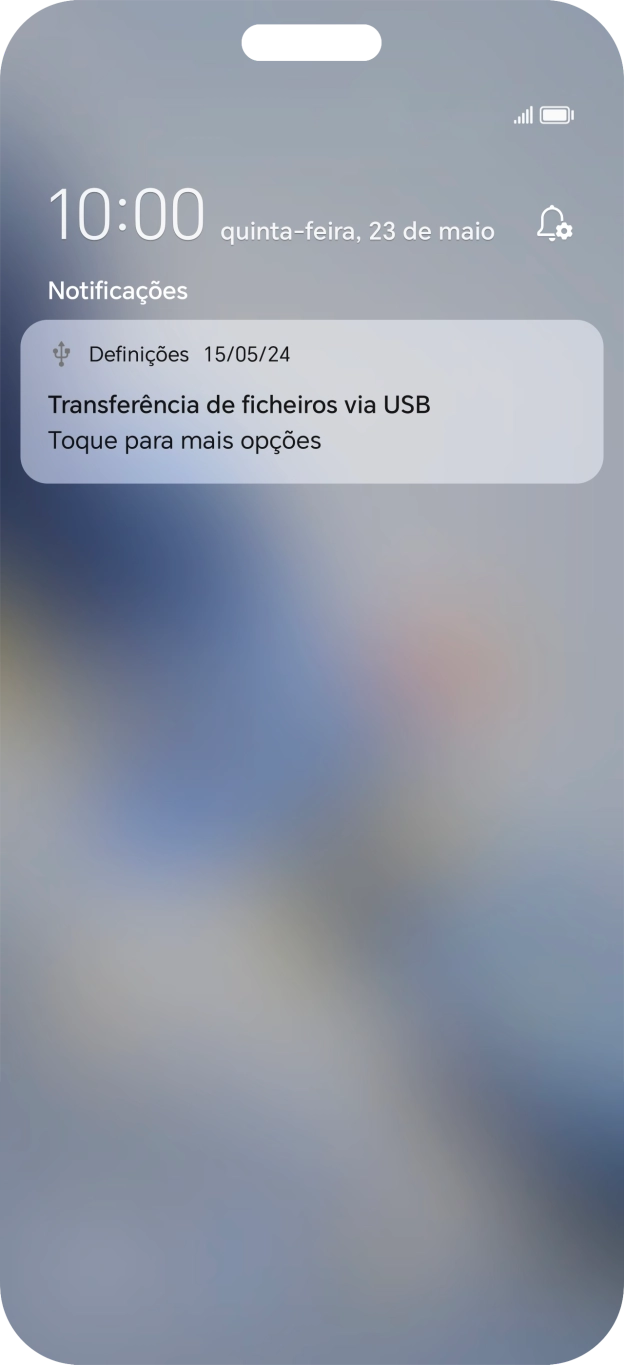 Prima Toque para mais opções.