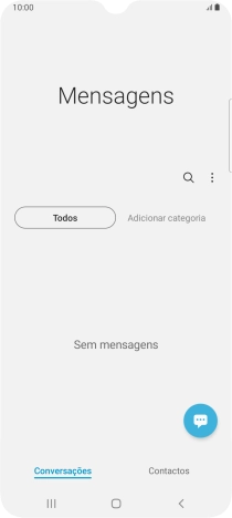 Prima o ícone de nova mensagem.