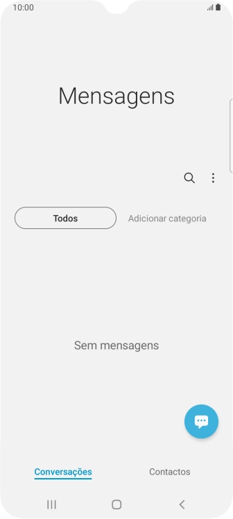 Prima o ícone de nova mensagem.