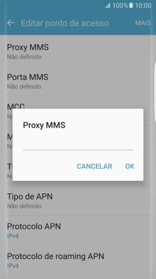 Introduza iproxy.vodafone.pt e prima OK.