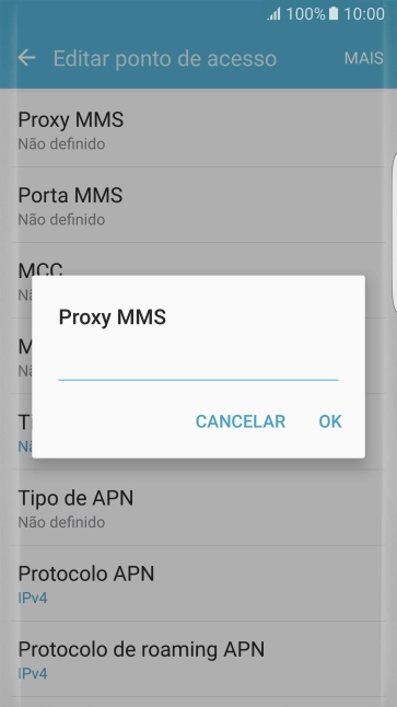 Introduza iproxy.vodafone.pt e prima OK.