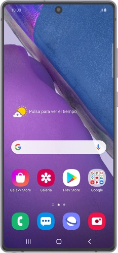 Imagen 1: Vista frontal del Samsung Galaxy Note20 5G - Black