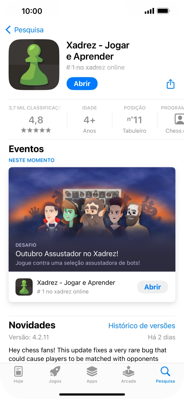 Para voltar ao ecrã inicial, deslize o dedo de baixo para cima a partir da base do ecrã.