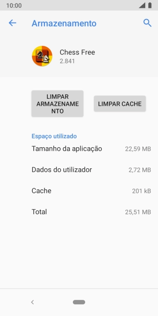 Prima LIMPAR CACHE.