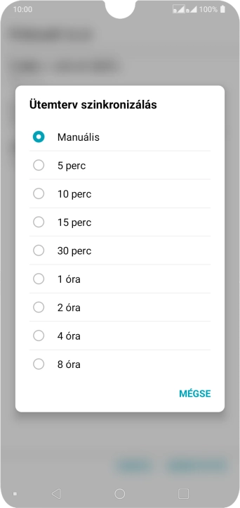 Válaszd ki a kívánt beállítást.