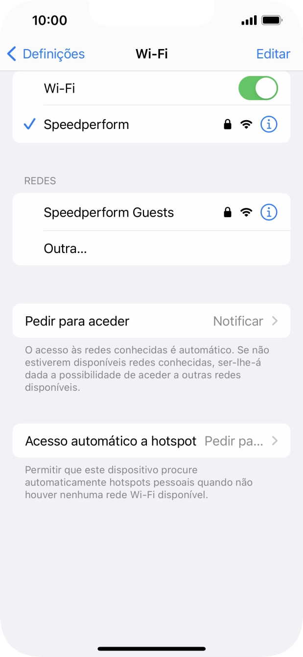 Para voltar ao ecrã inicial, deslize o dedo de baixo para cima a partir da base do ecrã.