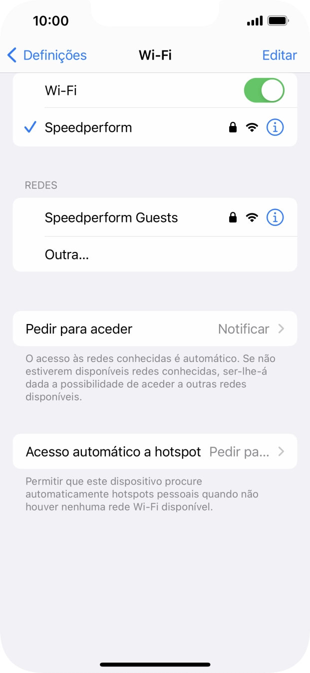 Para voltar ao ecrã inicial, deslize o dedo de baixo para cima a partir da base do ecrã.