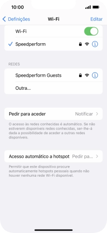 Para voltar ao ecrã inicial, deslize o dedo de baixo para cima a partir da base do ecrã.