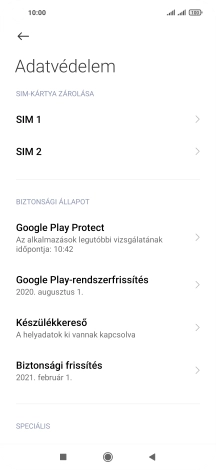 Kattints a kívánt SIM-kártyára.