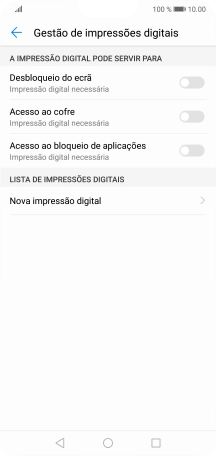 Prima Nova impressão digital.