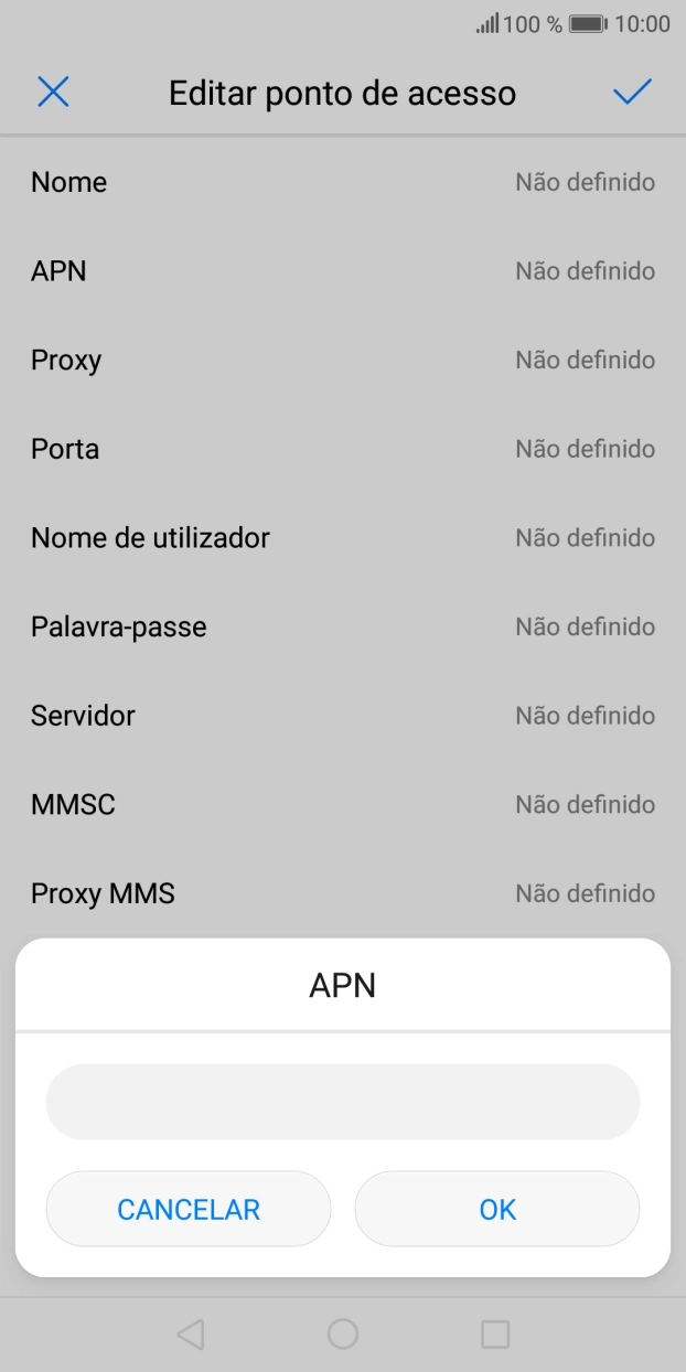 Introduza net2.vodafone.pt e prima OK.