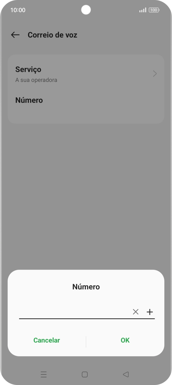 Introduza 123 e prima OK.