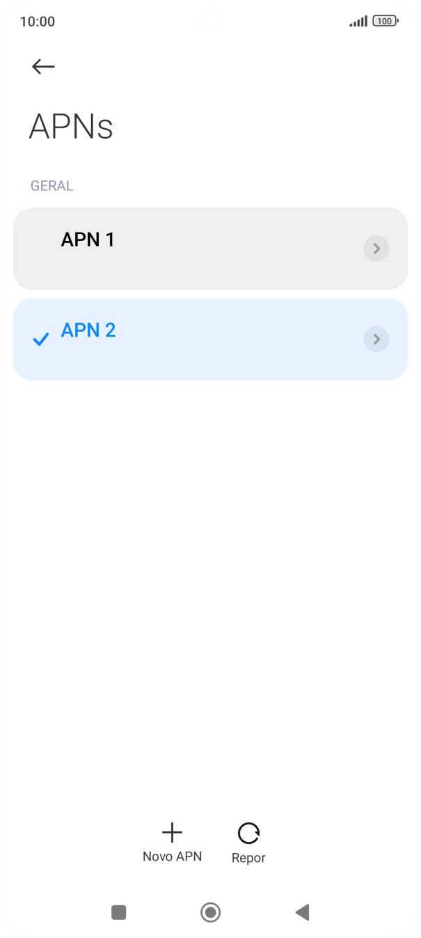 Prima a tecla de início para terminar e voltar ao ecrã inicial.