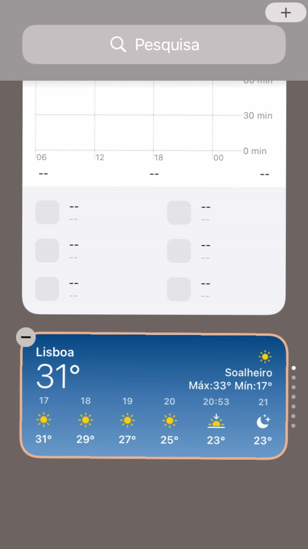 Prima a tecla de início.
